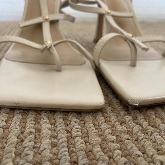 Tony Bianco cream studded strappy heels - Picture 4 of 9